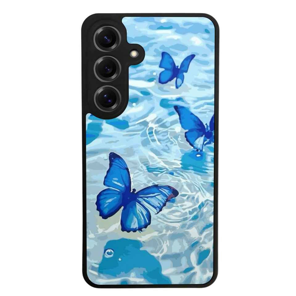 Samsung Galaxy S25 Uyumlu Kelebek Tasarımlı Glossy Premium Kılıf