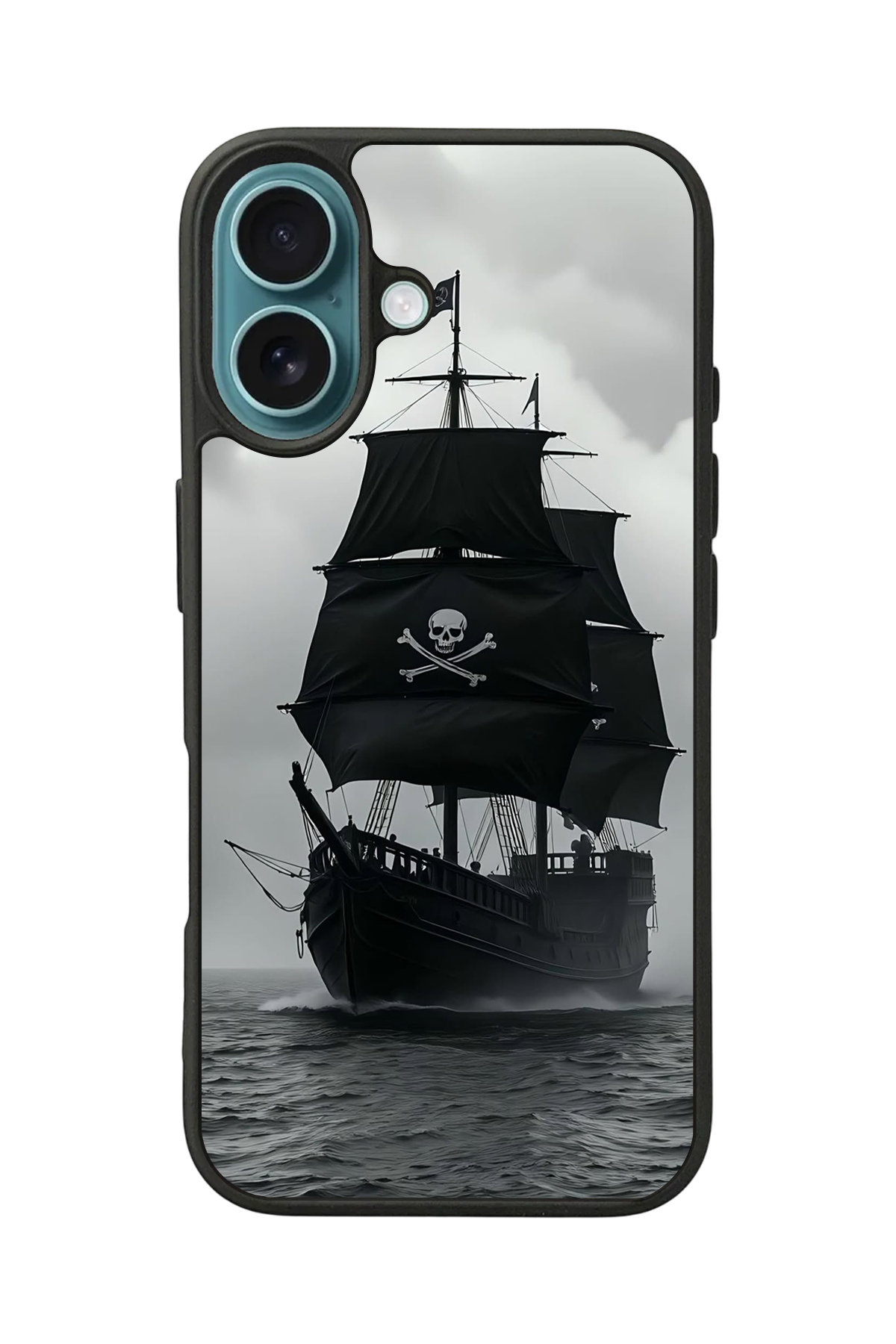 iPhone 16 Uyumlu Korsan Tasarımlı Glossy Premium Kılıf