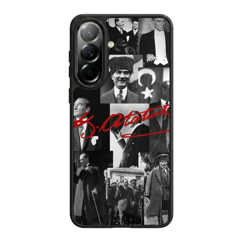 Samsung Galaxy A37 Uyumlu Mustafa Kemal Ataturk Tasarımlı Glossy Premium Kılıf