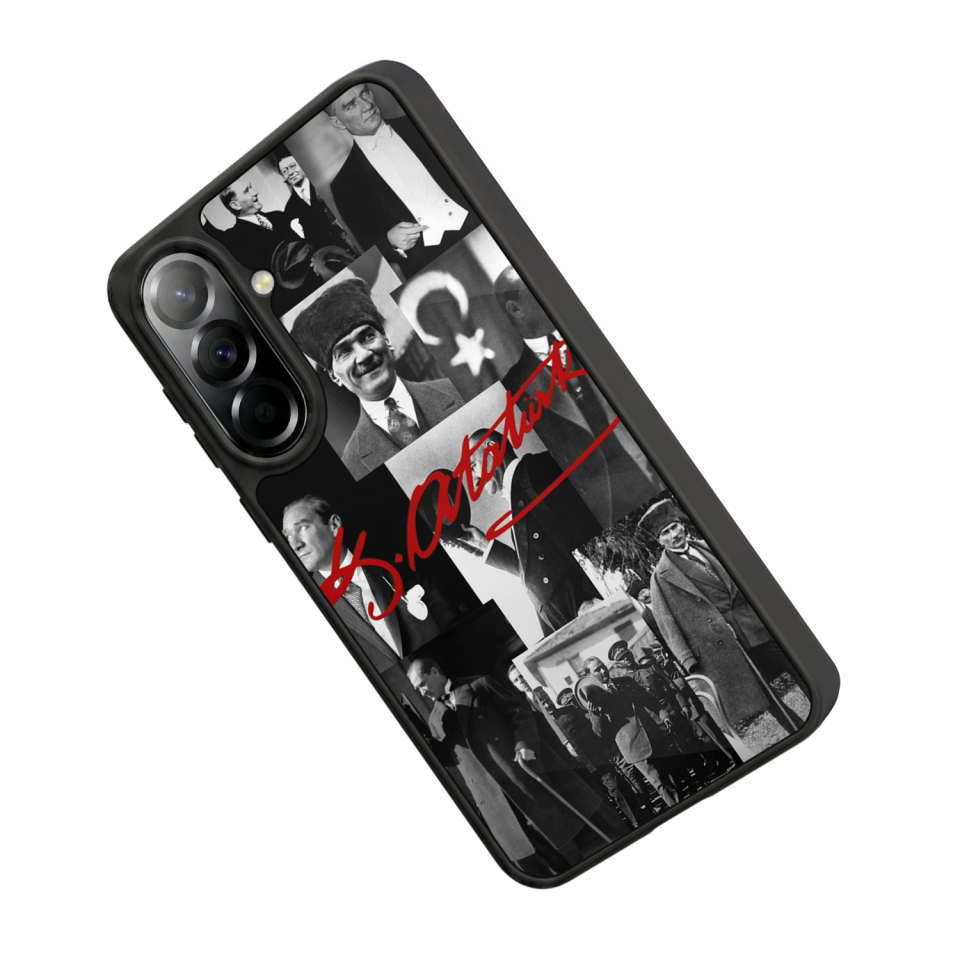 Samsung Galaxy A37 Uyumlu Mustafa Kemal Ataturk Tasarımlı Glossy Premium Kılıf