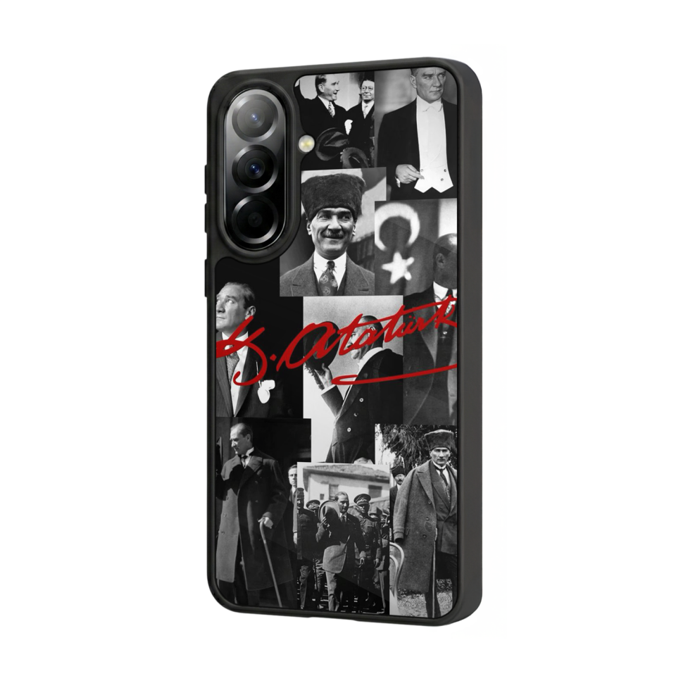 Samsung Galaxy A37 Uyumlu Mustafa Kemal Ataturk Tasarımlı Glossy Premium Kılıf
