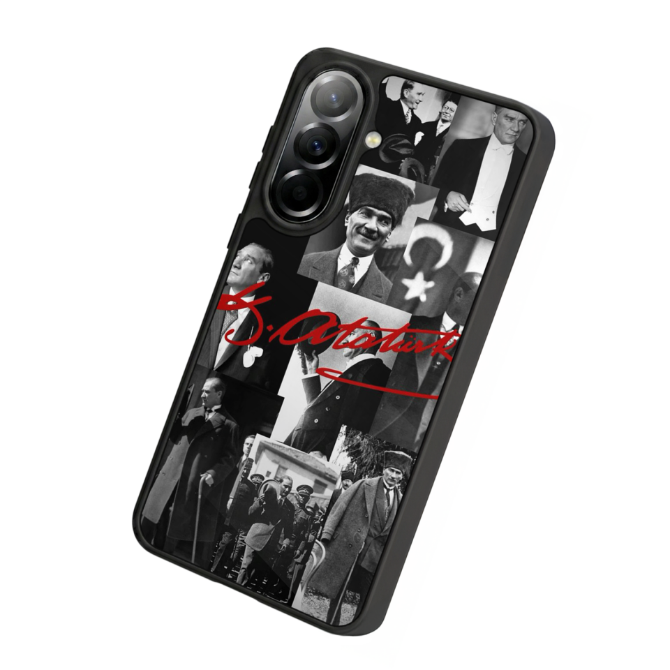 Samsung Galaxy A37 Uyumlu Mustafa Kemal Ataturk Tasarımlı Glossy Premium Kılıf