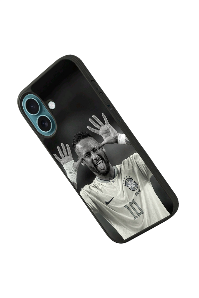 iPhone 16 Plus Uyumlu Neymar Tasarımlı Glossy Premium Kılıf