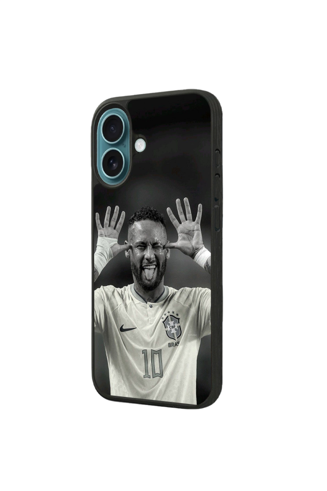 iPhone 16 Plus Uyumlu Neymar Tasarımlı Glossy Premium Kılıf