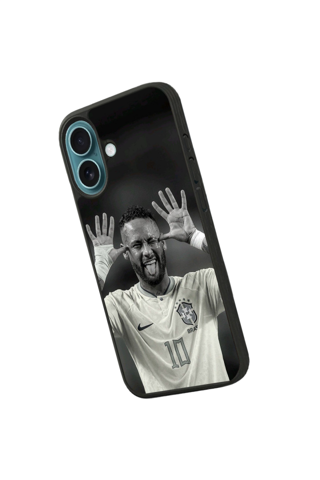iPhone 16 Plus Uyumlu Neymar Tasarımlı Glossy Premium Kılıf