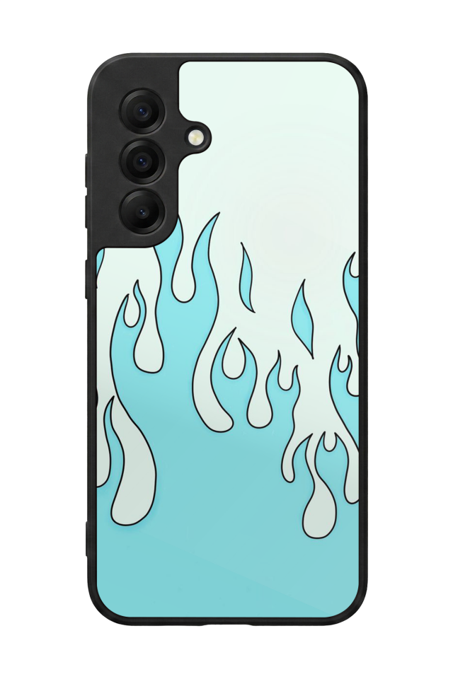 Samsung Galaxy A17 Uyumlu Retro Flame Patterns Tasarımlı Glossy Premium Kılıf