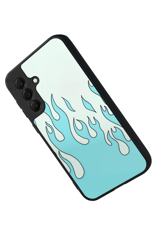 Samsung Galaxy A17 Uyumlu Retro Flame Patterns Tasarımlı Glossy Premium Kılıf