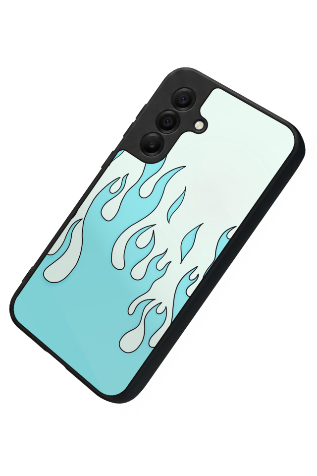 Samsung Galaxy A17 Uyumlu Retro Flame Patterns Tasarımlı Glossy Premium Kılıf