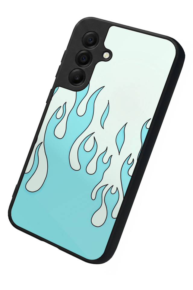 Samsung Galaxy A17 Uyumlu Retro Flame Patterns Tasarımlı Glossy Premium Kılıf