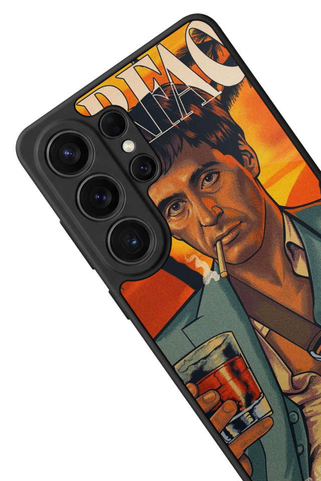 Samsung Galaxy S26 Ultra Uyumlu Scarface Tasarımlı Glossy Premium Kılıf