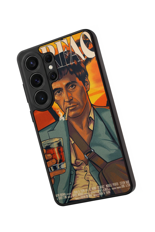 Samsung Galaxy S26 Ultra Uyumlu Scarface Tasarımlı Glossy Premium Kılıf