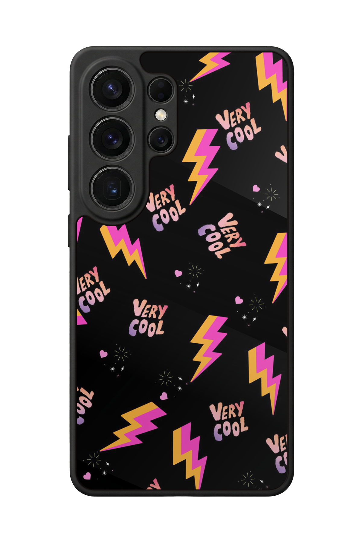 Samsung Galaxy S26 Ultra Uyumlu Simsek Tasarımlı Glossy Premium Kılıf