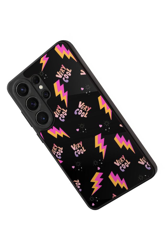 Samsung Galaxy S26 Ultra Uyumlu Simsek Tasarımlı Glossy Premium Kılıf