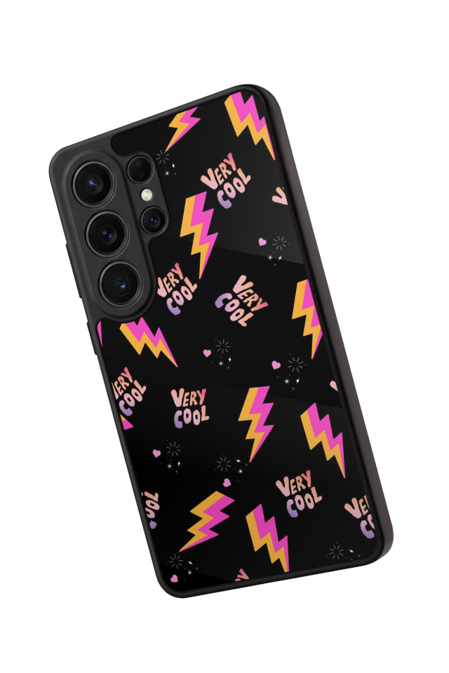 Samsung Galaxy S26 Ultra Uyumlu Simsek Tasarımlı Glossy Premium Kılıf