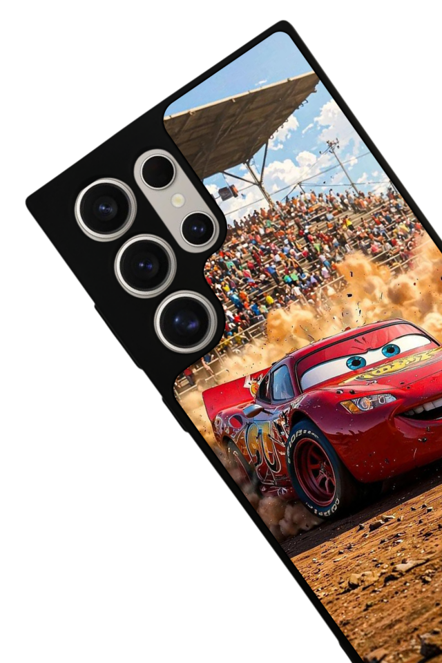 Samsung Galaxy S22 Ultra Uyumlu Şimsek McQueen Tasarımlı Glossy Premium Kılıf