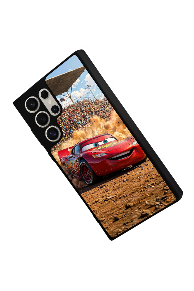 Samsung Galaxy S22 Ultra Uyumlu Şimsek McQueen Tasarımlı Glossy Premium Kılıf