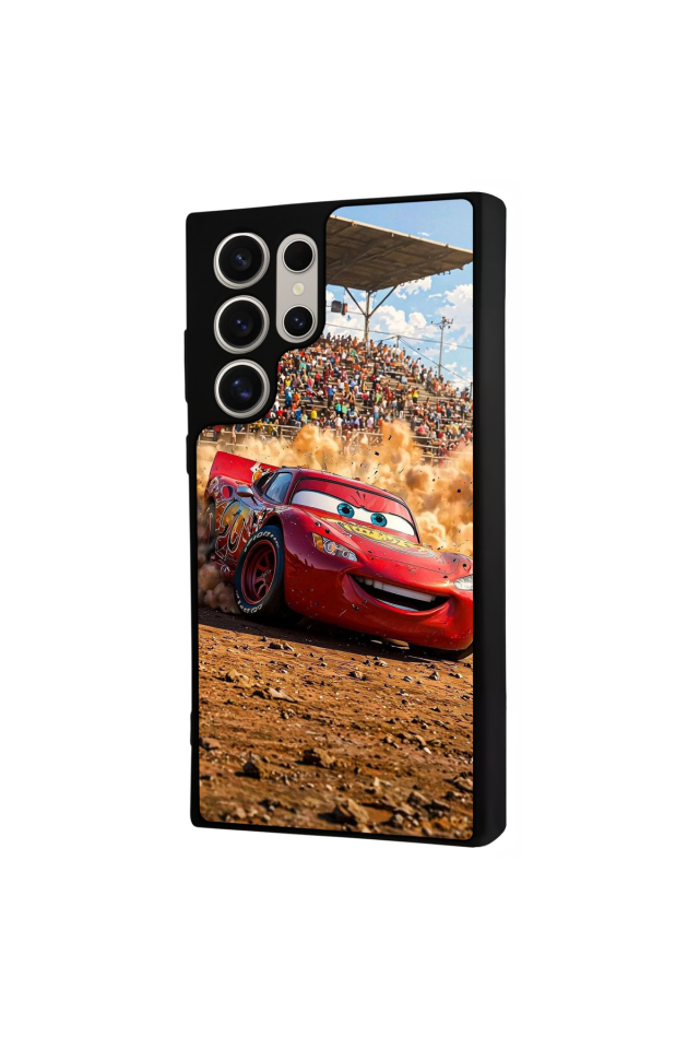 Samsung Galaxy S22 Ultra Uyumlu Şimsek McQueen Tasarımlı Glossy Premium Kılıf
