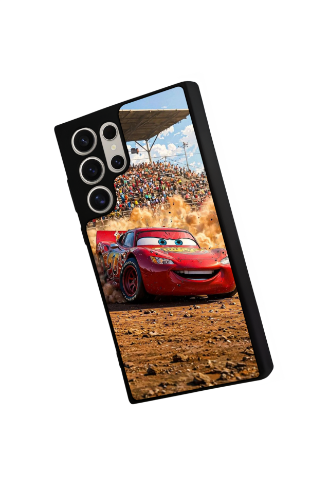 Samsung Galaxy S22 Ultra Uyumlu Şimsek McQueen Tasarımlı Glossy Premium Kılıf