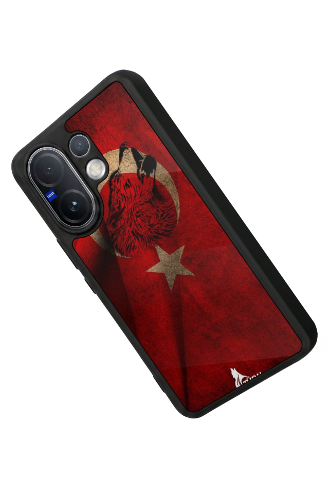 Vivo V60 Uyumlu Türk Bayragi Tasarımlı Glossy Premium Kılıf