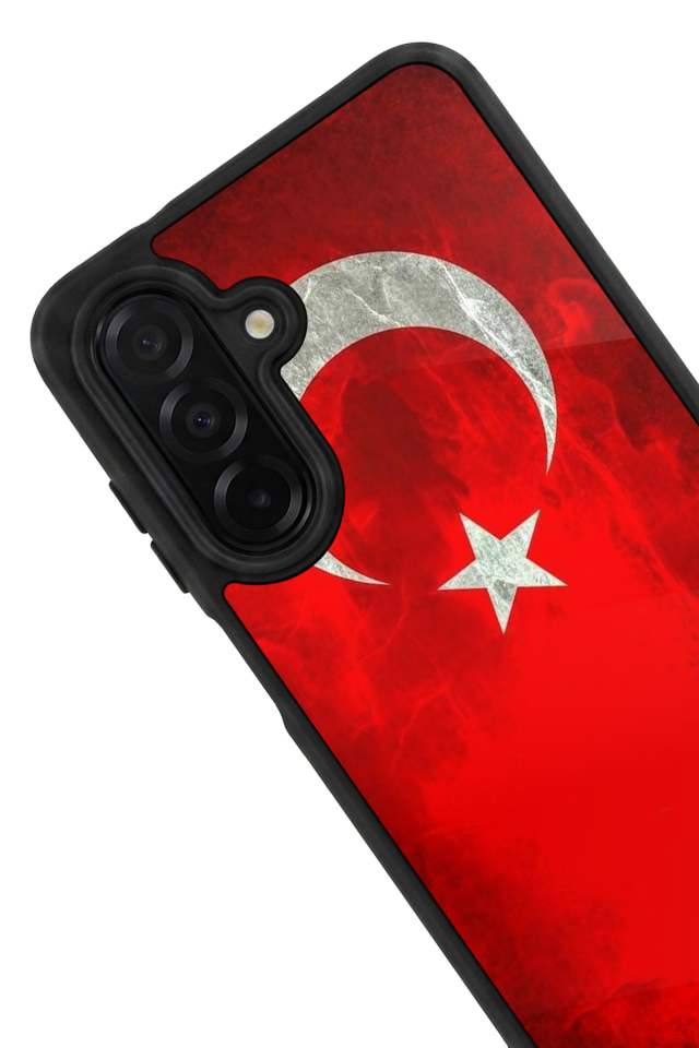 Samsung Galaxy A56 Uyumlu Türk Bayragi Tasarımlı Glossy Premium Kılıf