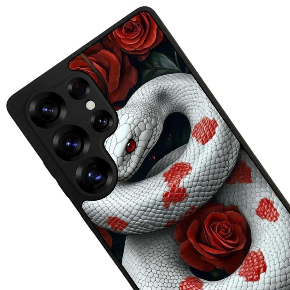 Samsung Galaxy S25 Ultra Uyumlu Yılan Tasarımlı Glossy Premium Kılıf