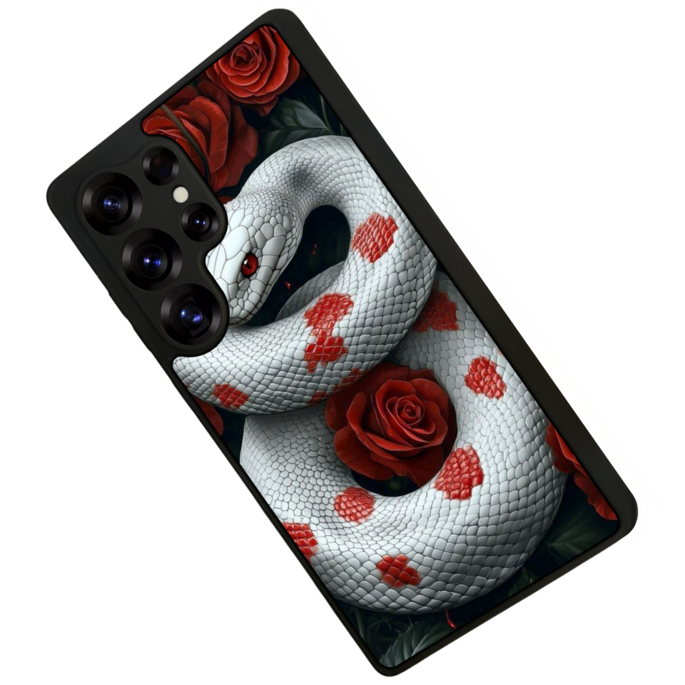 Samsung Galaxy S25 Ultra Uyumlu Yılan Tasarımlı Glossy Premium Kılıf