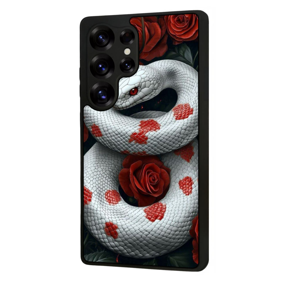 Samsung Galaxy S25 Ultra Uyumlu Yılan Tasarımlı Glossy Premium Kılıf