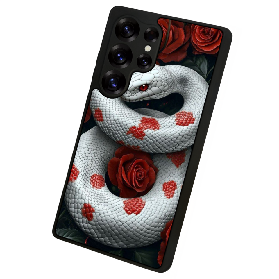 Samsung Galaxy S25 Ultra Uyumlu Yılan Tasarımlı Glossy Premium Kılıf