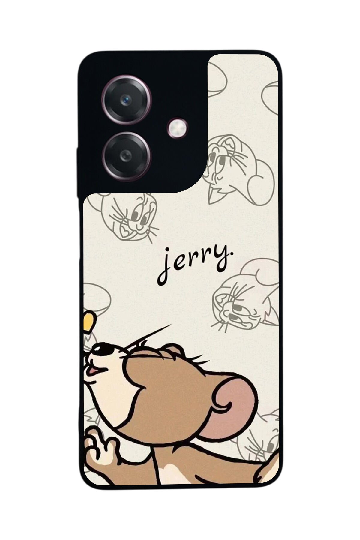 Oppo A3 5G Uyumlu Tom And Jerry Tasarımlı Glossy Premium Kılıf
