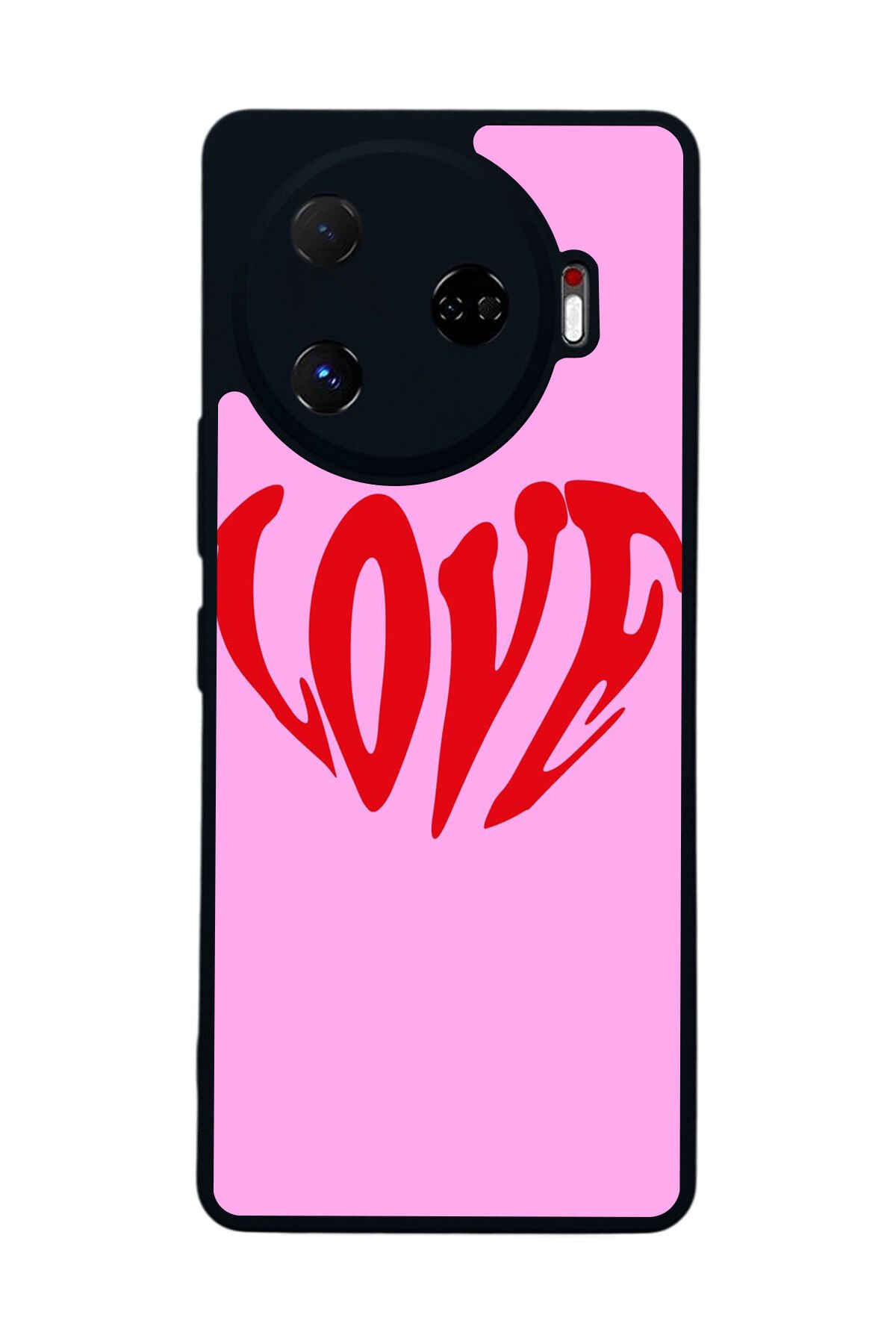 Tecno Camon 30 Pro Uyumlu Kalp Love Tasarımlı Glossy Premium Kılıf