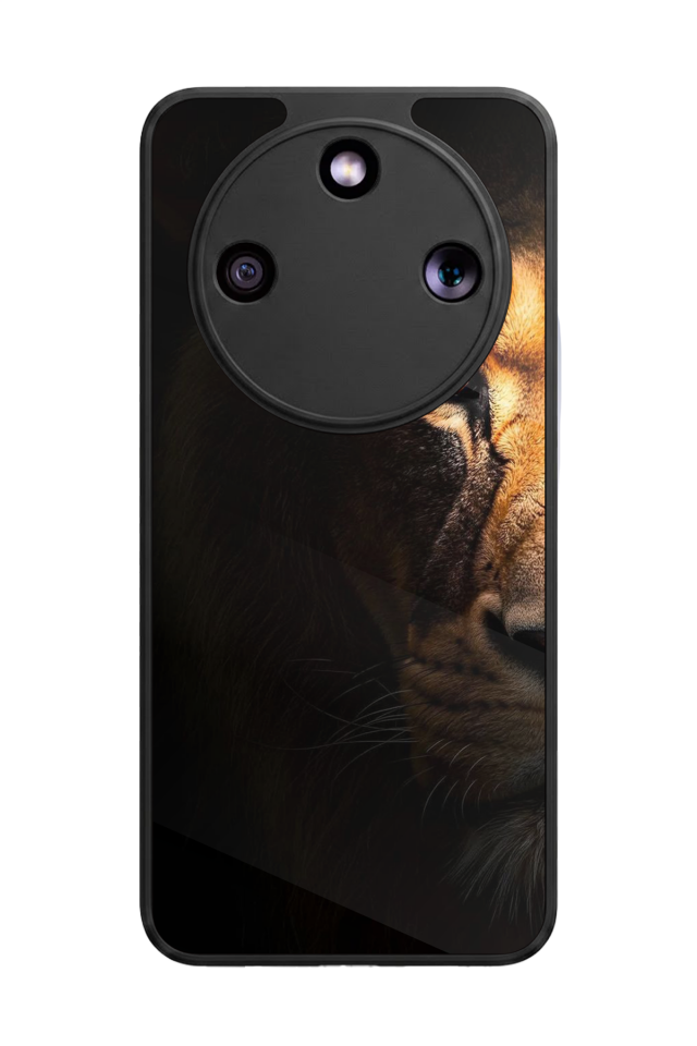 Honor Magic 8 Lite Uyumlu Aslan Tasarımlı Glossy Premium Kılıf