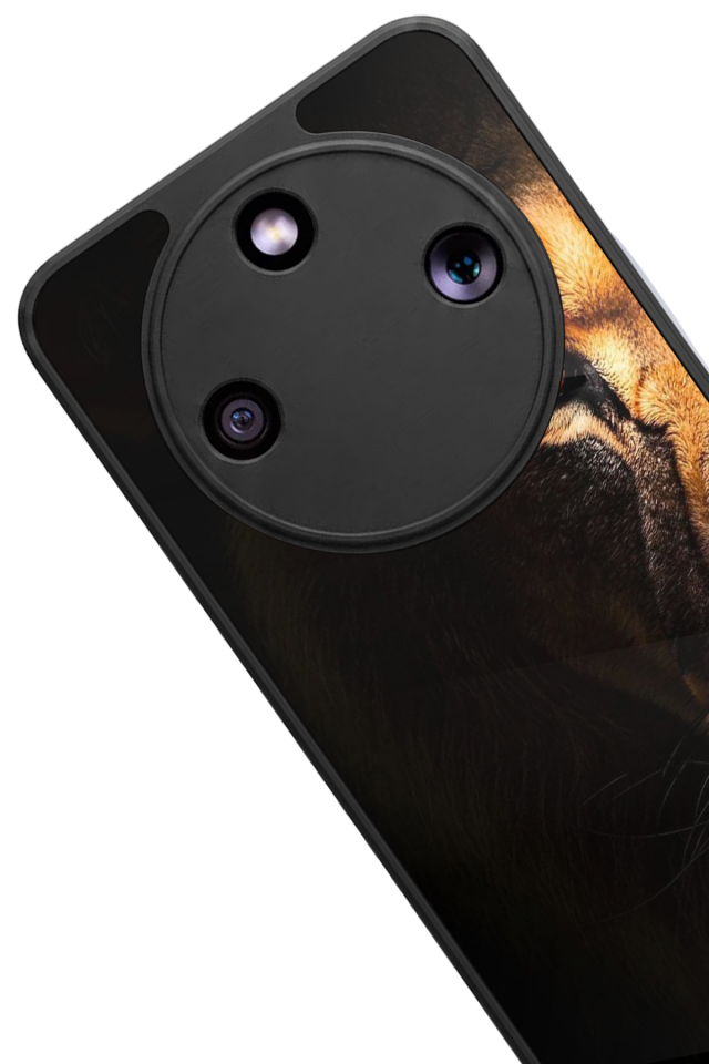 Honor Magic 8 Lite Uyumlu Aslan Tasarımlı Glossy Premium Kılıf