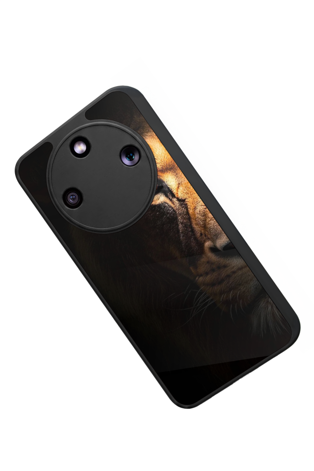 Honor Magic 8 Lite Uyumlu Aslan Tasarımlı Glossy Premium Kılıf