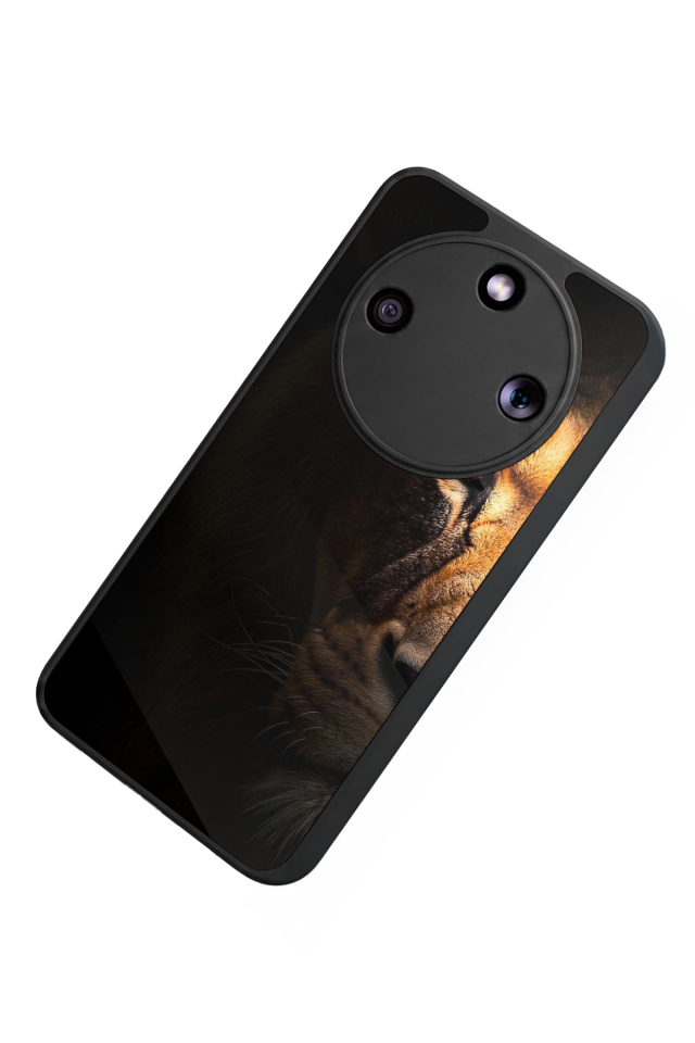 Honor Magic 8 Lite Uyumlu Aslan Tasarımlı Glossy Premium Kılıf