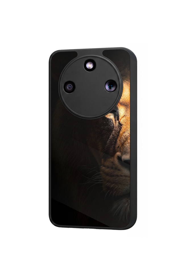 Honor Magic 8 Lite Uyumlu Aslan Tasarımlı Glossy Premium Kılıf