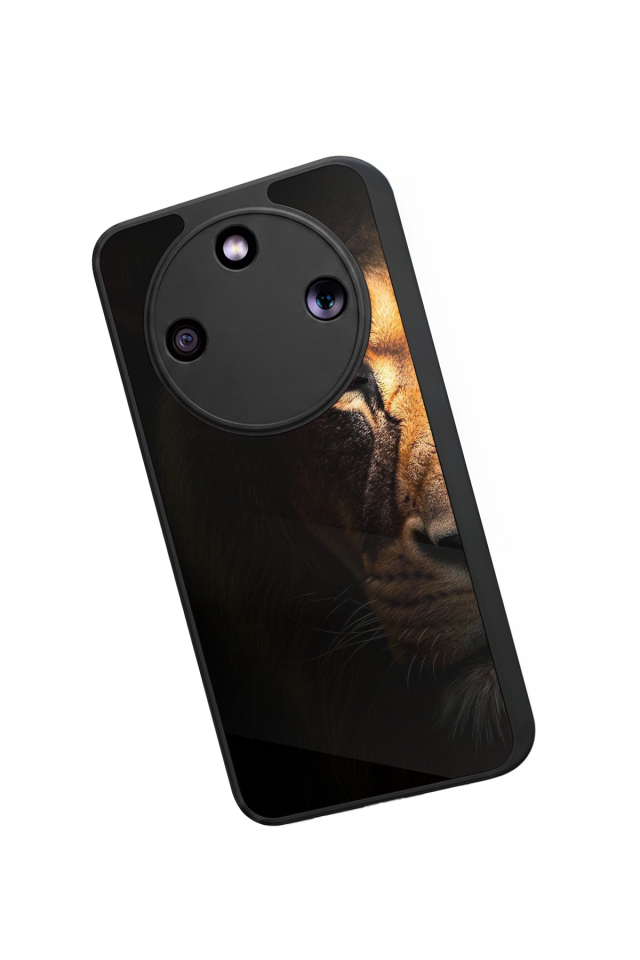 Honor Magic 8 Lite Uyumlu Aslan Tasarımlı Glossy Premium Kılıf