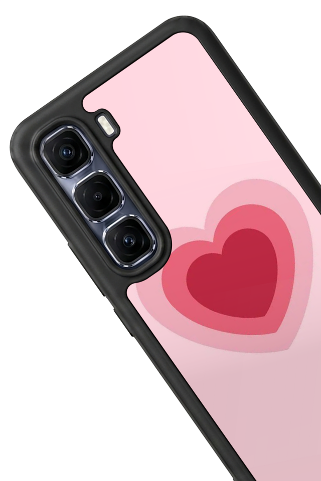 Infinix Hot 60 Pro Plus Uyumlu Kalp Love Tasarımlı Glossy Premium Kılıf