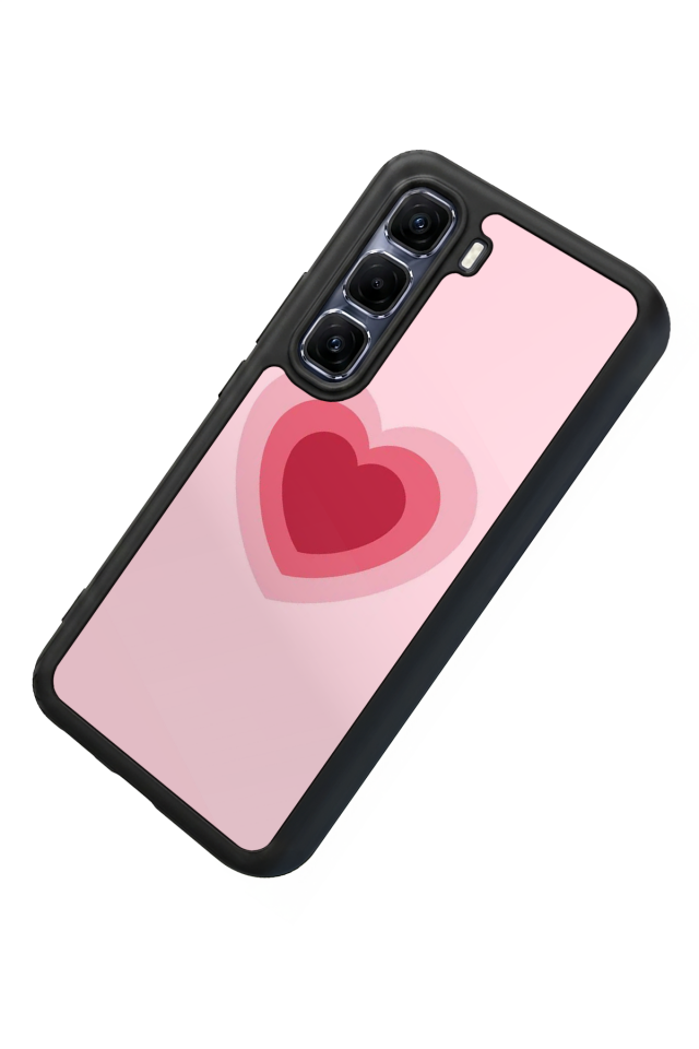 Infinix Hot 60 Pro Plus Uyumlu Kalp Love Tasarımlı Glossy Premium Kılıf