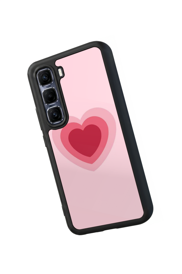 Infinix Hot 60 Pro Plus Uyumlu Kalp Love Tasarımlı Glossy Premium Kılıf