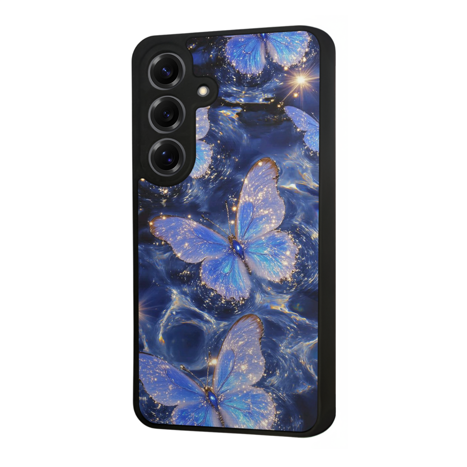 Samsung Galaxy S25 Uyumlu Kelebek Tasarımlı Glossy Premium Kılıf