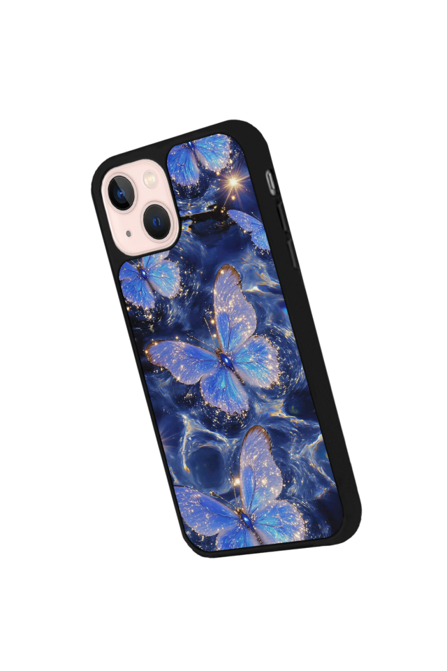 iPhone 13/14 Uyumlu Kelebek Tasarımlı Glossy Premium Kılıf
