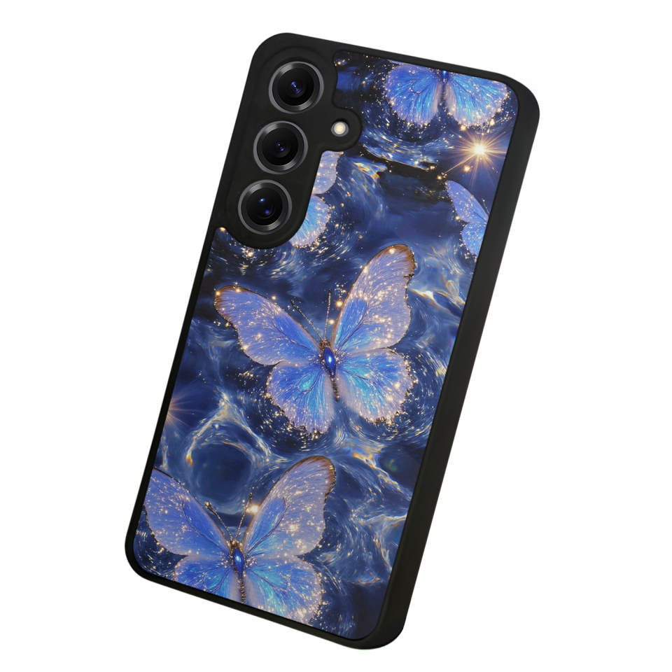Samsung Galaxy S25 Uyumlu Kelebek Tasarımlı Glossy Premium Kılıf