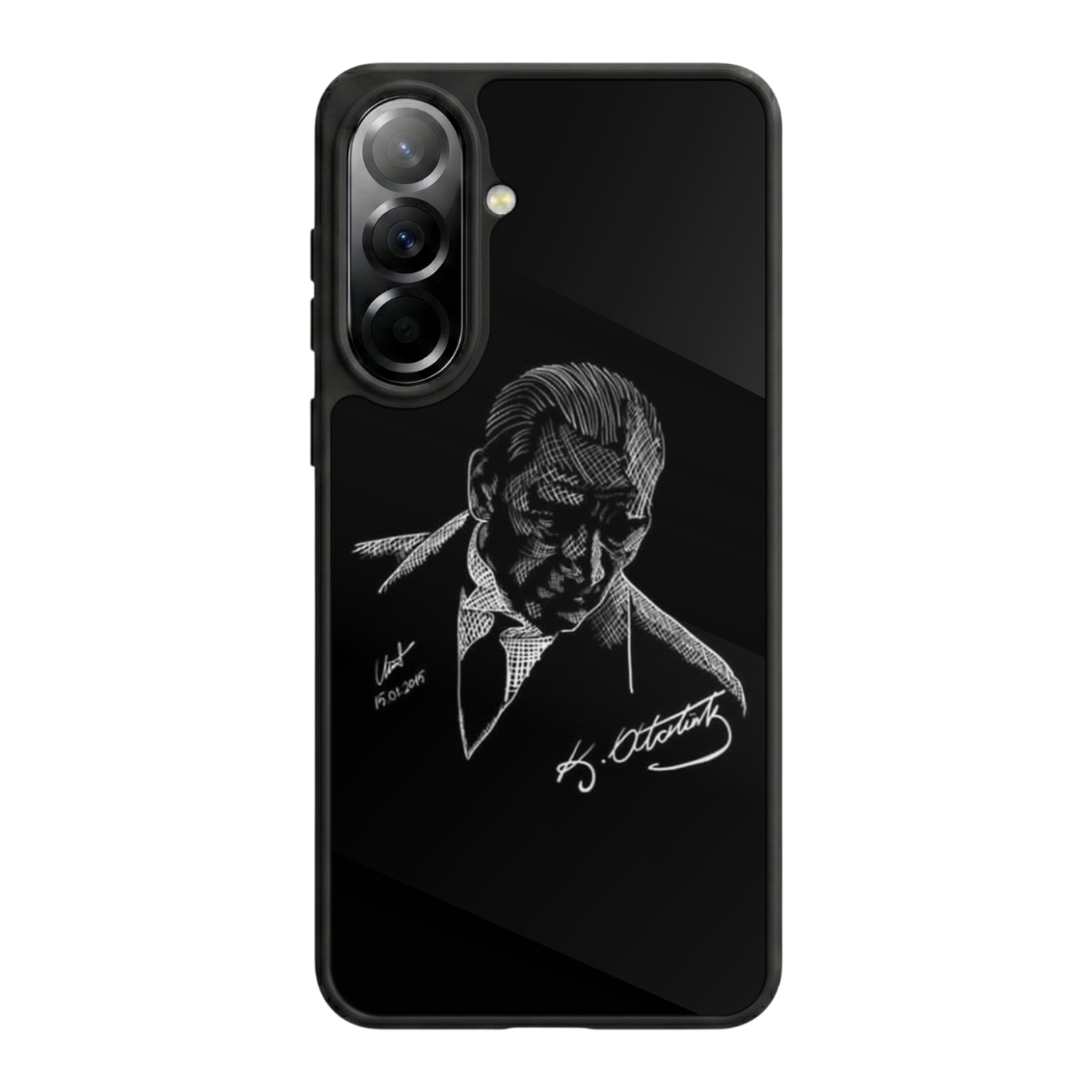 Samsung Galaxy A37 Uyumlu Mustafa Kemal Ataturk Tasarımlı Glossy Premium Kılıf