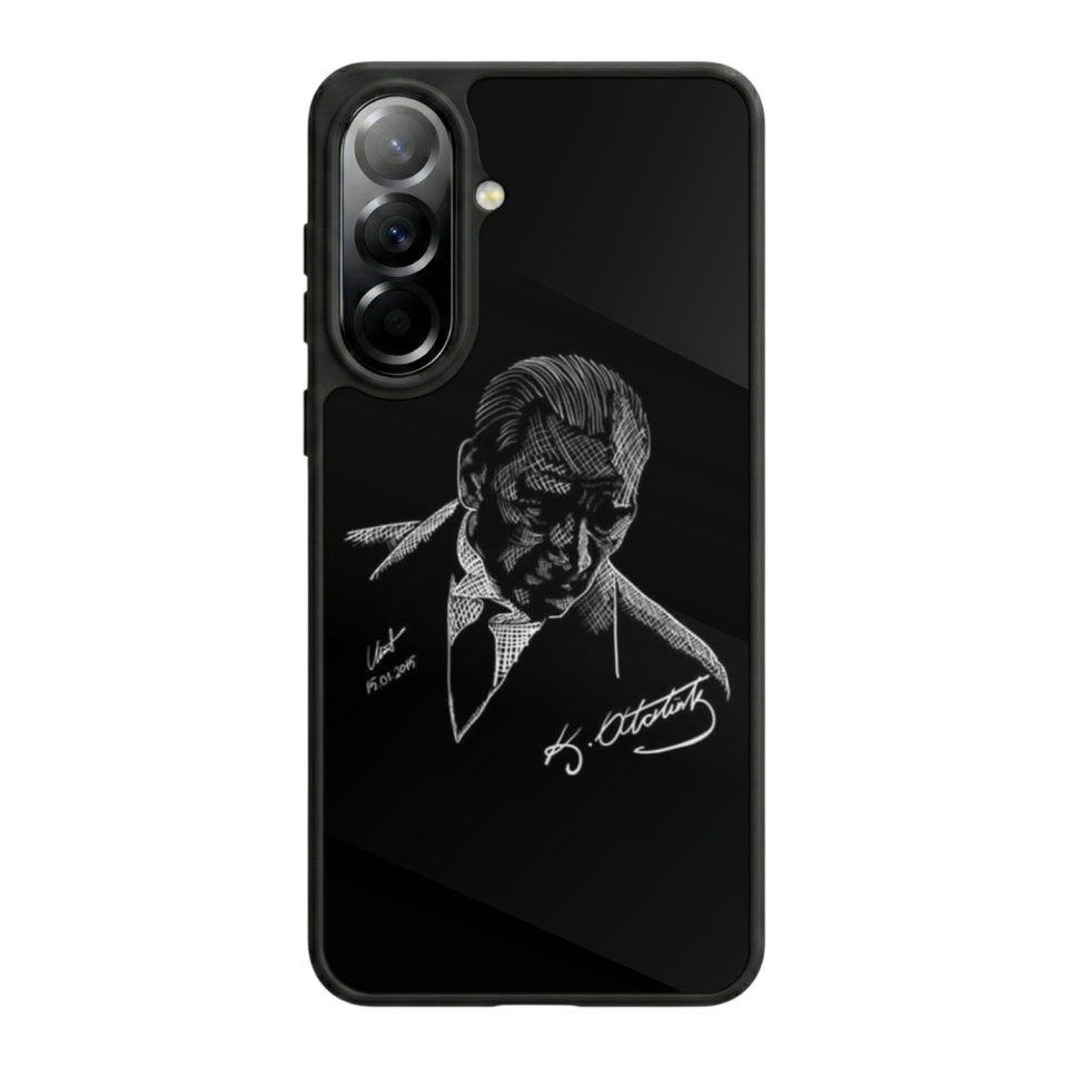 Samsung Galaxy A37 Uyumlu Mustafa Kemal Ataturk Tasarımlı Glossy Premium Kılıf