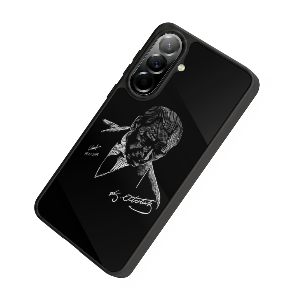 Samsung Galaxy A37 Uyumlu Mustafa Kemal Ataturk Tasarımlı Glossy Premium Kılıf