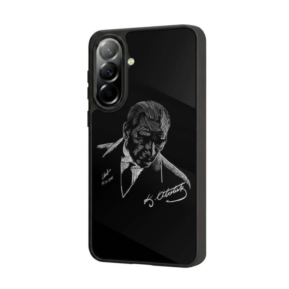 Samsung Galaxy A37 Uyumlu Mustafa Kemal Ataturk Tasarımlı Glossy Premium Kılıf