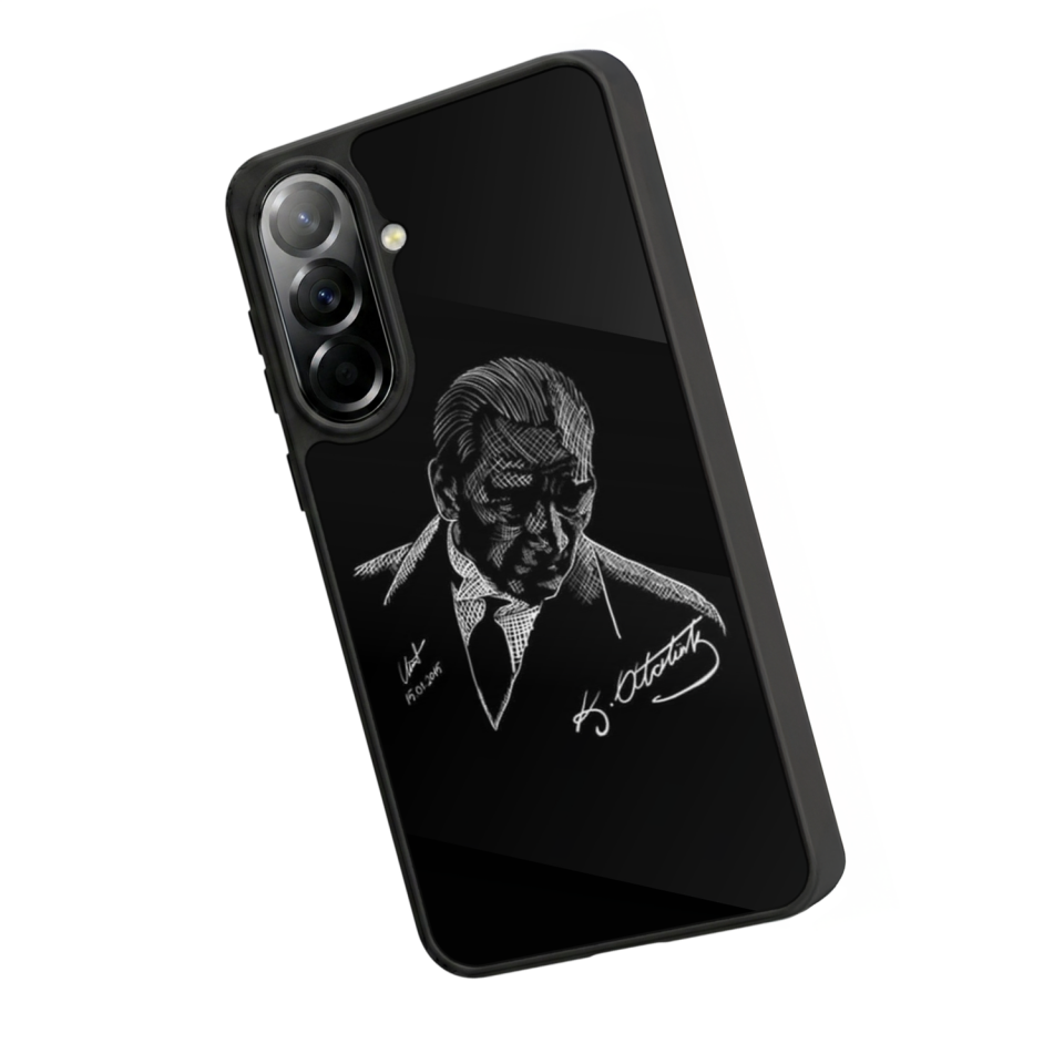 Samsung Galaxy A37 Uyumlu Mustafa Kemal Ataturk Tasarımlı Glossy Premium Kılıf