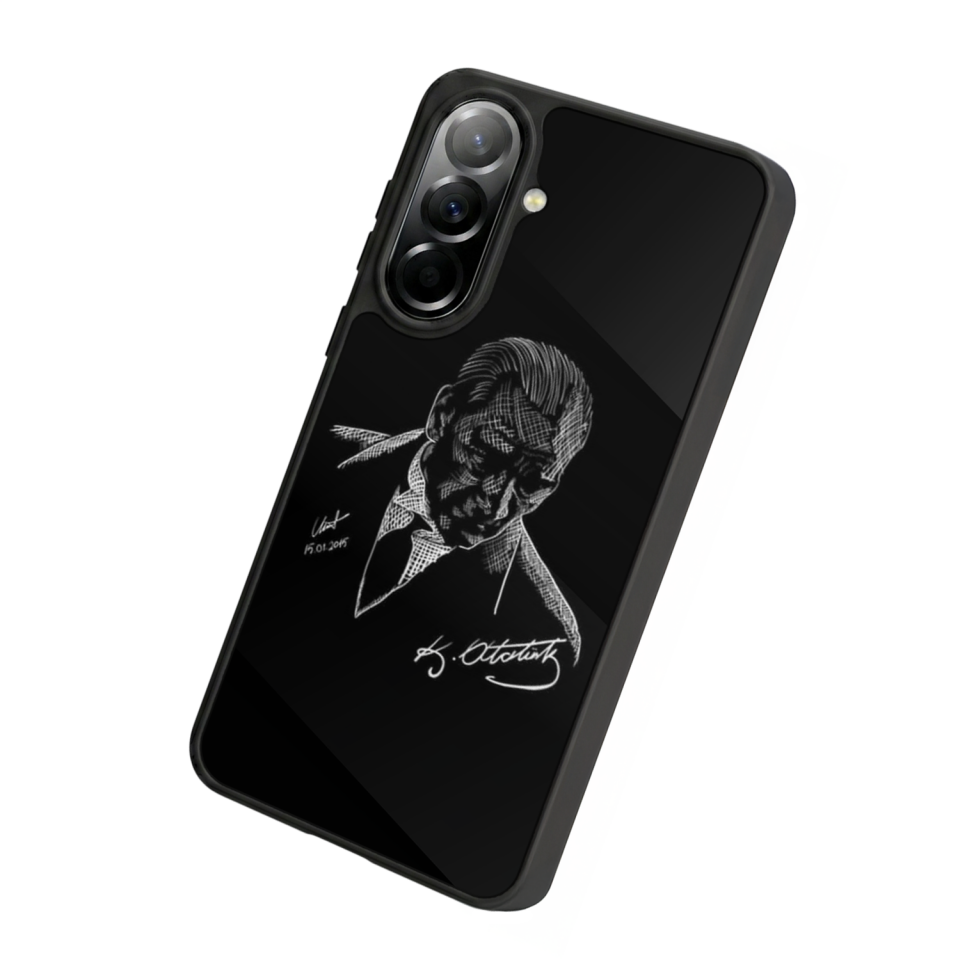 Samsung Galaxy A37 Uyumlu Mustafa Kemal Ataturk Tasarımlı Glossy Premium Kılıf