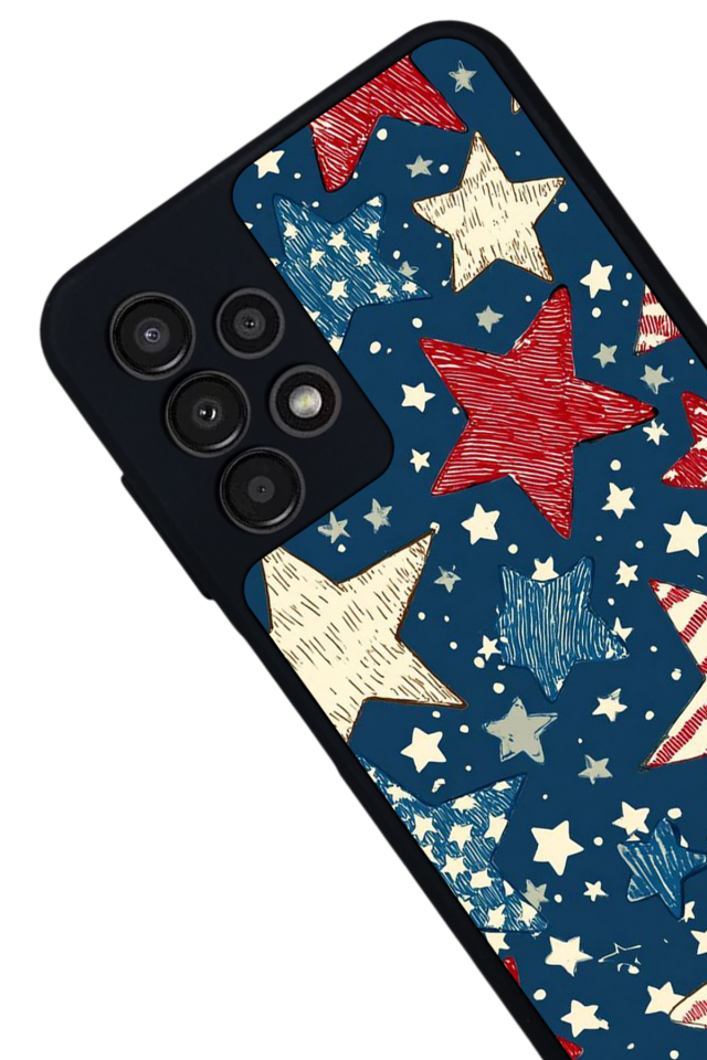 Samsung Galaxy A13 Uyumlu Retro Yildizlar Tasarımlı Glossy Premium Kılıf