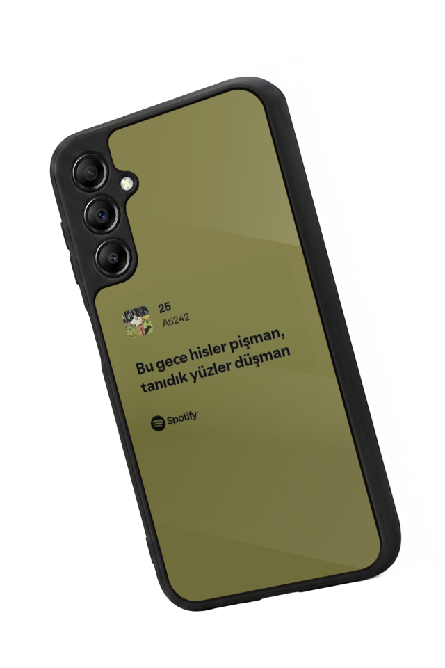 Samsung Galaxy A14 Uyumlu Sarki Sozleri Tasarımlı Glossy Premium Kılıf